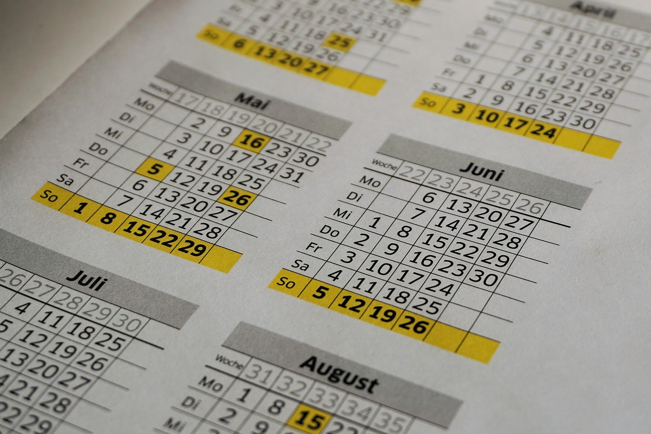 annual plan calendar